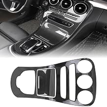 for Benz Center Console Gear Shift Panel Frame Cover Trim without Clock