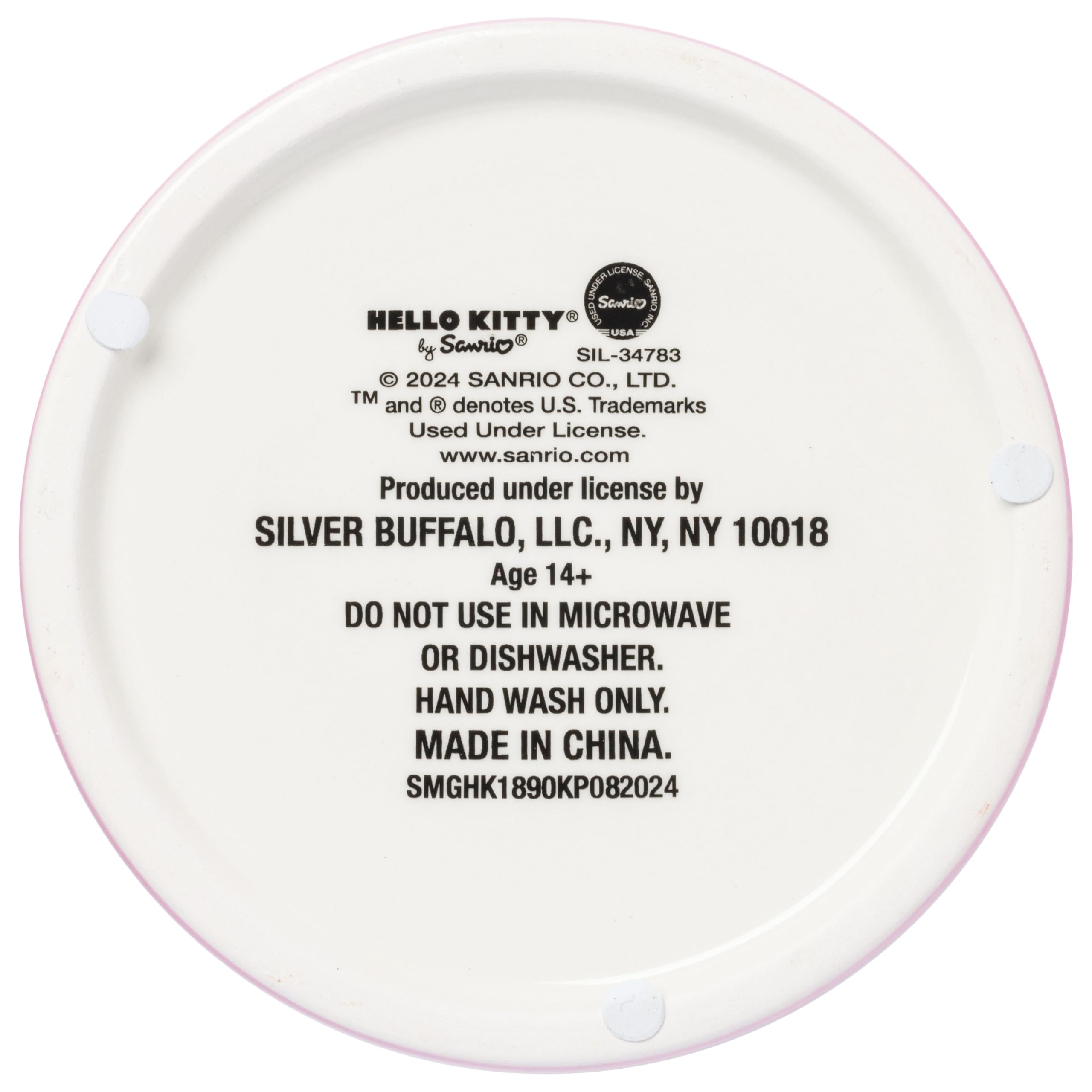 Silver Buffalo Sanrio Hello Kitty Happy Halloween Black Cat Costume Ceramic Cookie Snack Jar (Large)