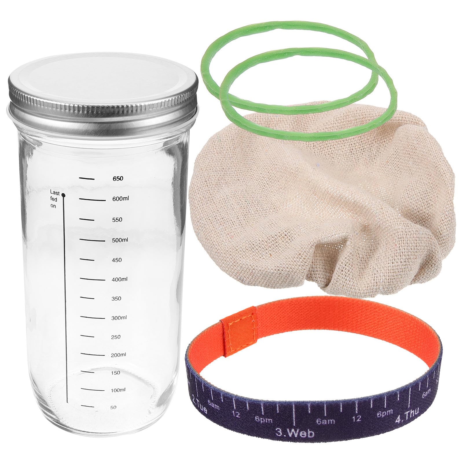 Frascos de Vidrio para Fermentación Masa Madre Hornear y Salsas Caseras POPETPOP