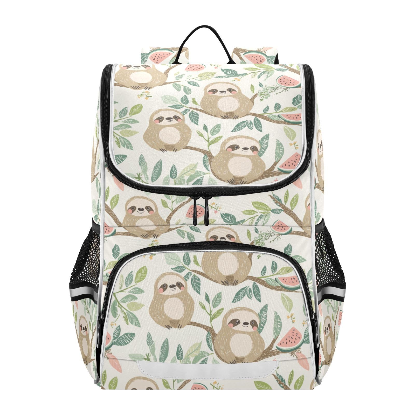 Sletend Cute Sloth School Bookbag Backpack Large Capacity Printed Student Rucksack for Kids Teenagers, Cartooon Sloth School Bag Girl's and Boy's