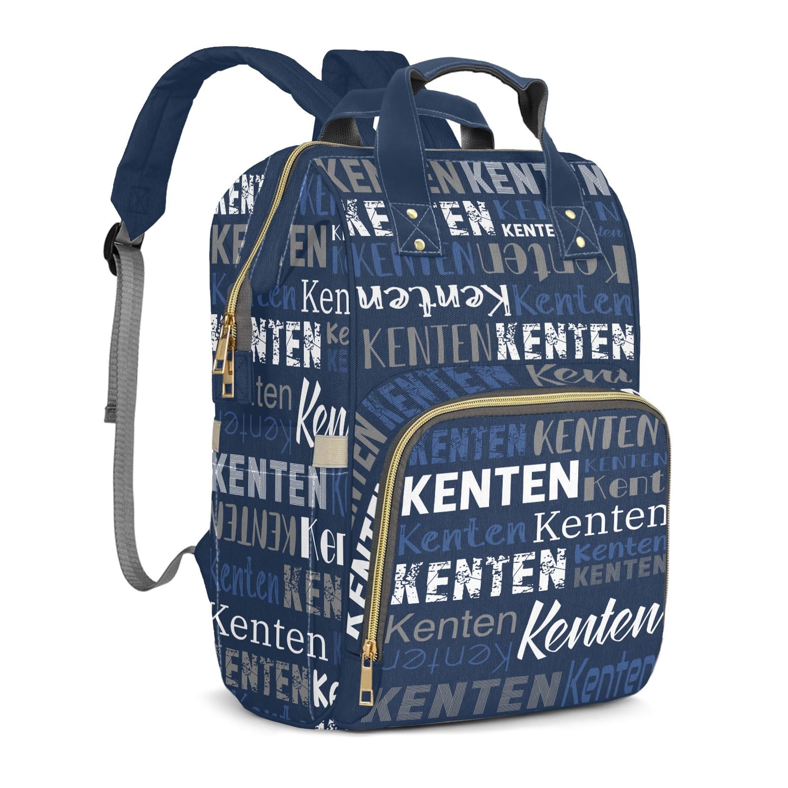 Large Capacity Custom Diaper Bag Backpack for Baby Boy Girl with Name - Waterproof Personalized Baby Bag Mom Nappy Bag, Multifunctional Customized Stylish Travel Daypack for Women