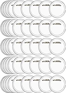 BUYGOO 50Pcs 2.4 inch Acrylic Design Button Badge Clear Button Pin Badges Kit for DIY Crafts and Children's Paper Craft Ac...