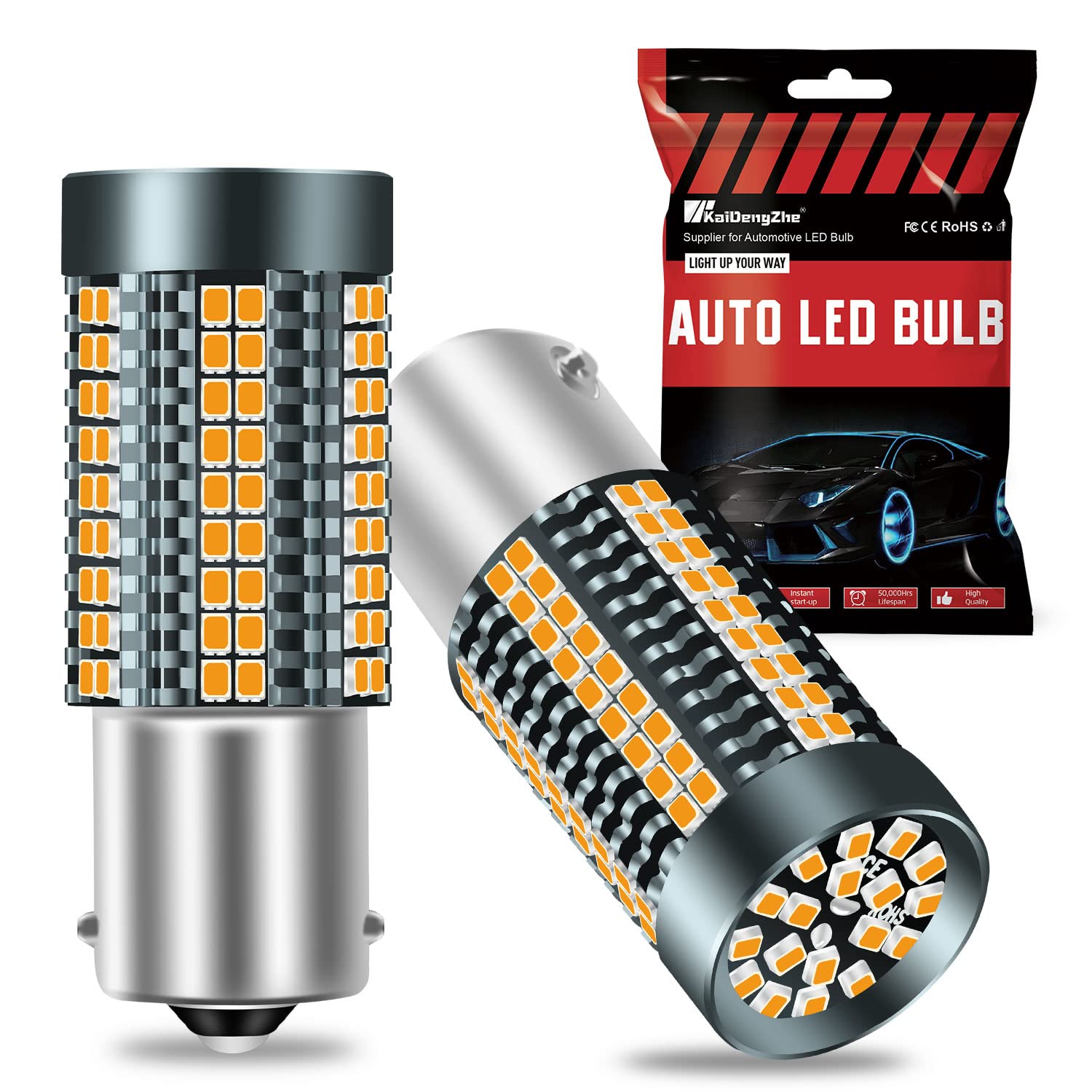 Lampadina LED BA15S 1156 - 3200LM Bianco, CANBUS Senza Errori - Per Retromarcia, Freno, Parcheggio - 2Pezzi - Foto 8