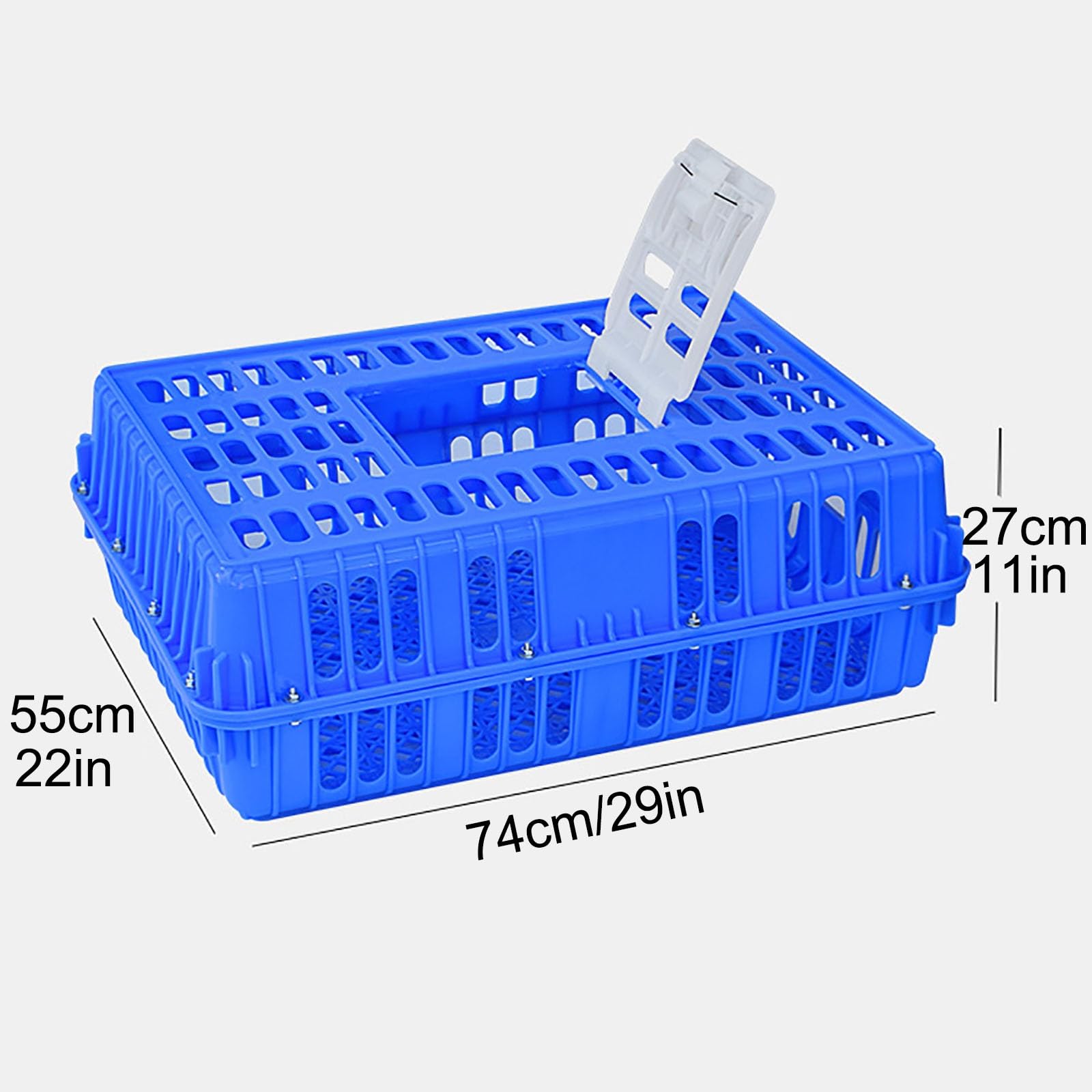 Skrzynka na drób, plastikowa klatka transportowa dla kurczaków, Jaulas Para Gallinas, skrzynia transportowa, konstrukcja uchwytu, cztery usztywnienia narożne, możliwość układania w stos do 10 pięter