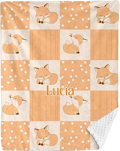 Miniatura 226 de Manta de bebé personalizada, monograma rosa, lindo elefante personalizado, mantas de 30 x 40 pulgadas para bebé, niño y niña con nombre, baby Opción