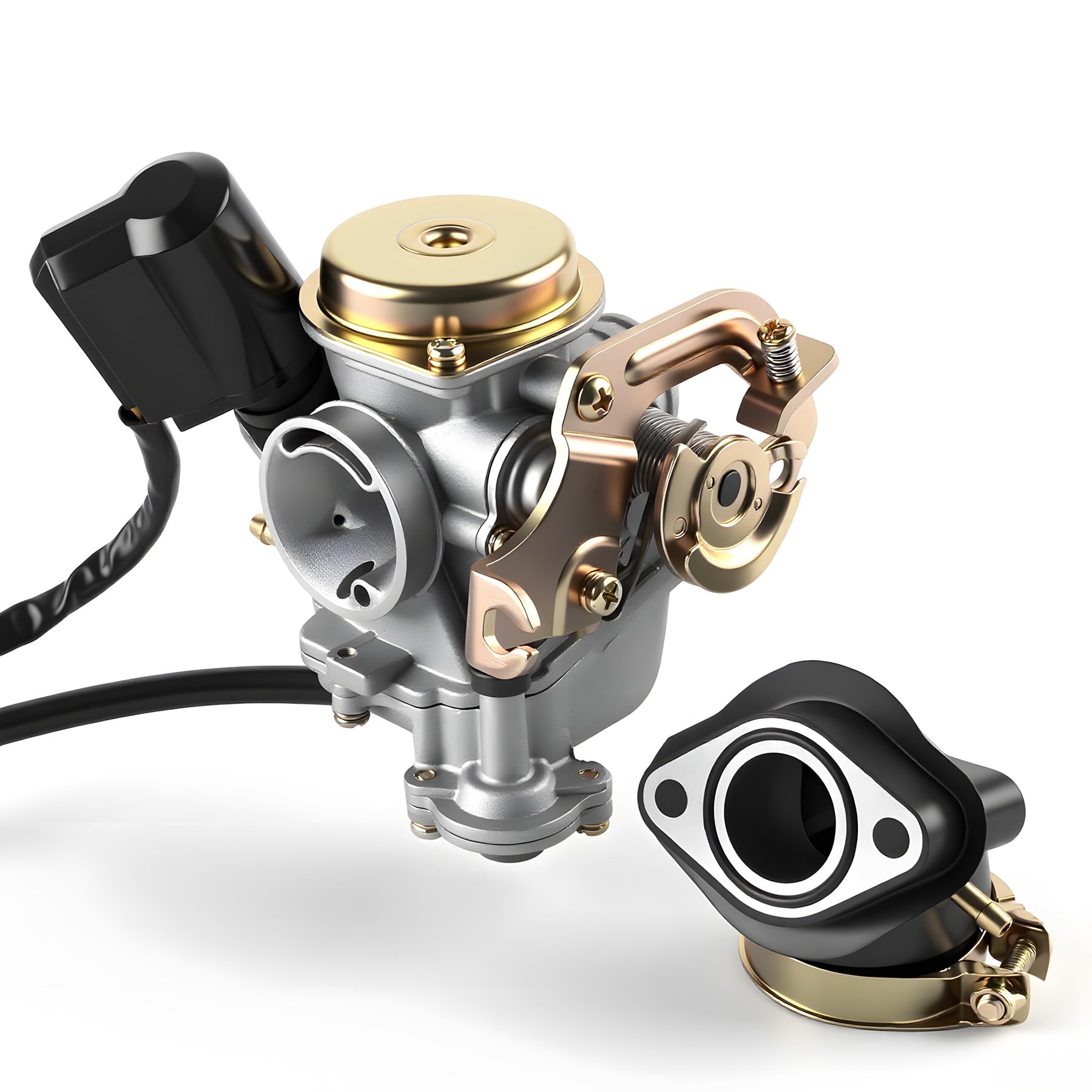 Carburateur à starter 50cc pour Boss, Qingqi QM50QT 4G, Benzhou, Jinlun, Baotian