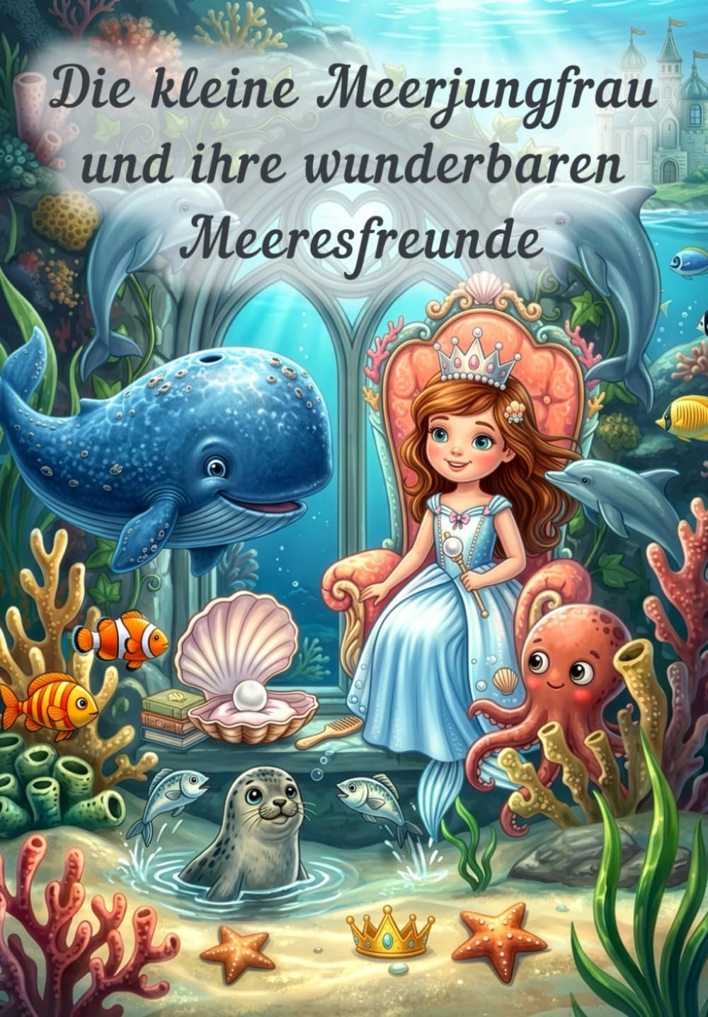 Die kleine Meerjungfrau und ihre wunderbaren Meeresfreunde: Ein farbenfrohes Bilderbuch Abenteuer für kleine Meeresentdecker ab 3 Jahren.