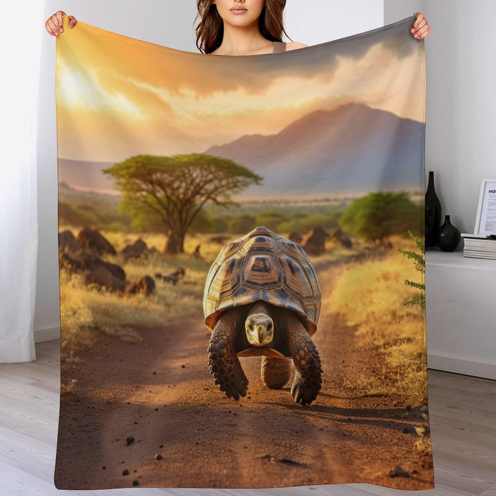 Couverture tortues de mer douce et moelleuse plaid grand format pour toute la famille