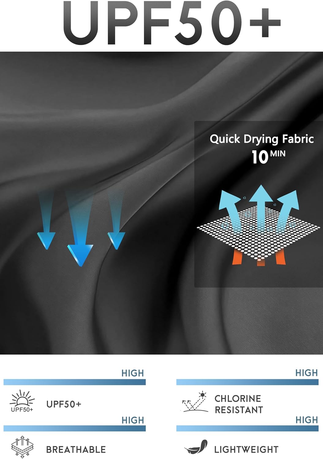 JENEARY Women's 7" Swim Board Shorts High Waisted Tummy Control Quick Dry Bermuda Swimming Long Bottoms - Image 4