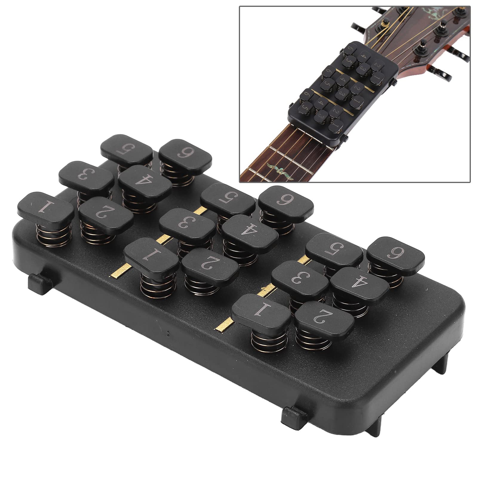 Ensemble D'outils de Changement D'accords de Guitare, Aides à L'enseignement des Instruments de Musique Système D'apprentissage de la Guitare Accessoires de Guitare pour les B0C9Dwlz36