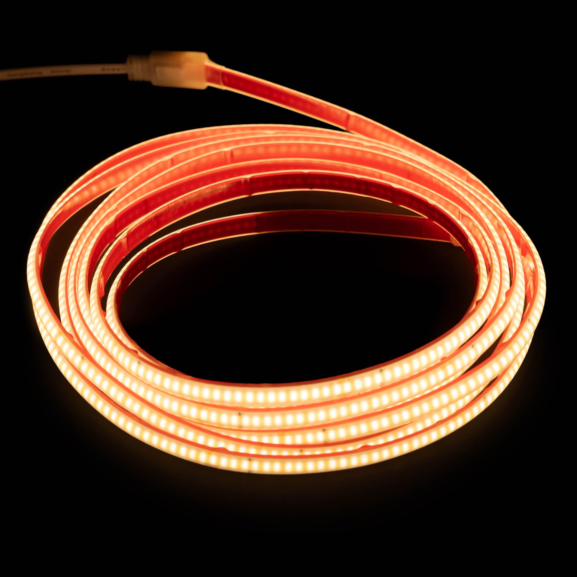 LED-Streifen 220v COB HOHE LUMINOSITÄT, Kleber und SWITCH. WASSERDICHT. Kaltweiß/Neutralweiß/Warmweiß. Waterproof IP67 strip (Warmweiß, 3,5M)