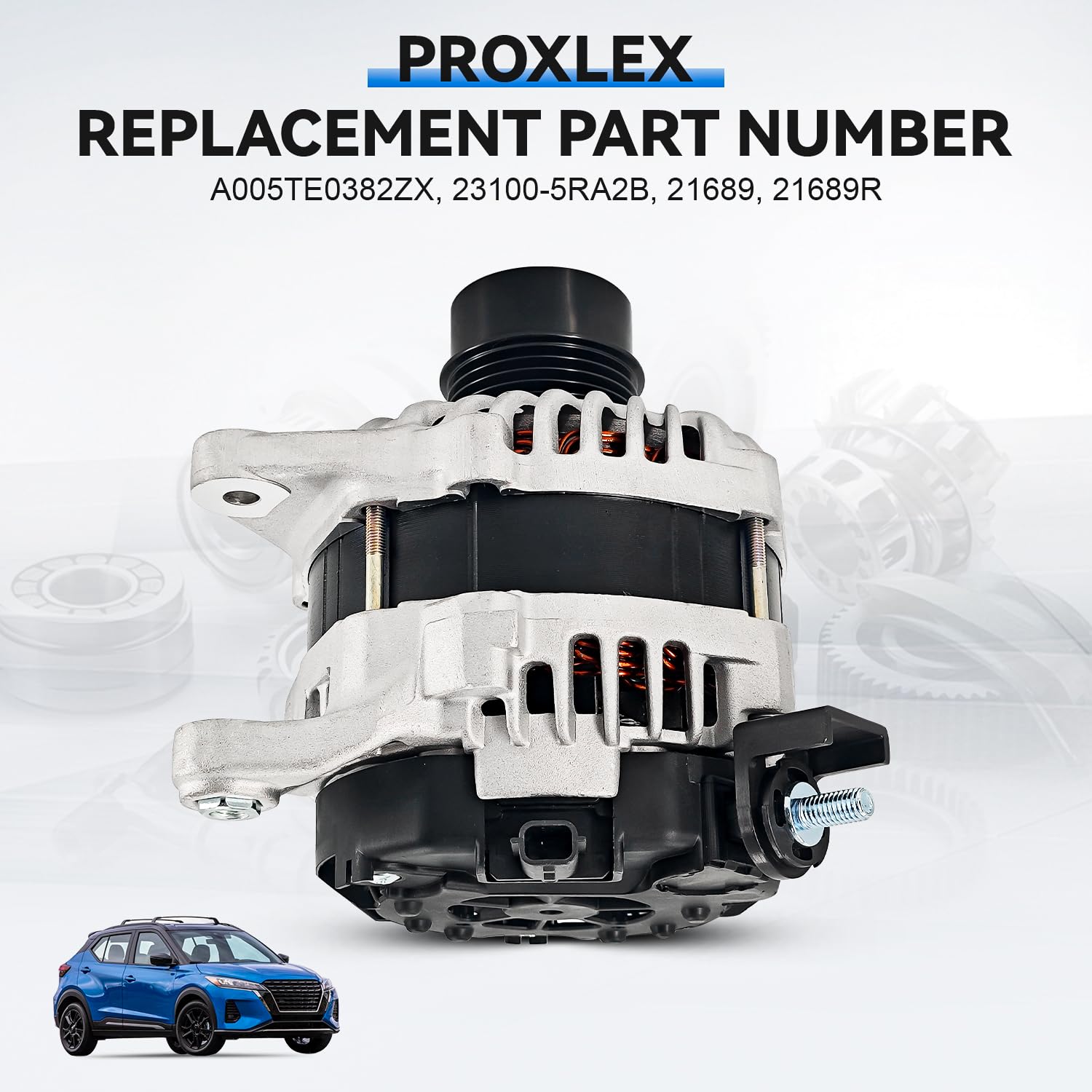 Proxlex 12V 120AMP Alternator Fit for Nissan Versa L4 1.6L 2020