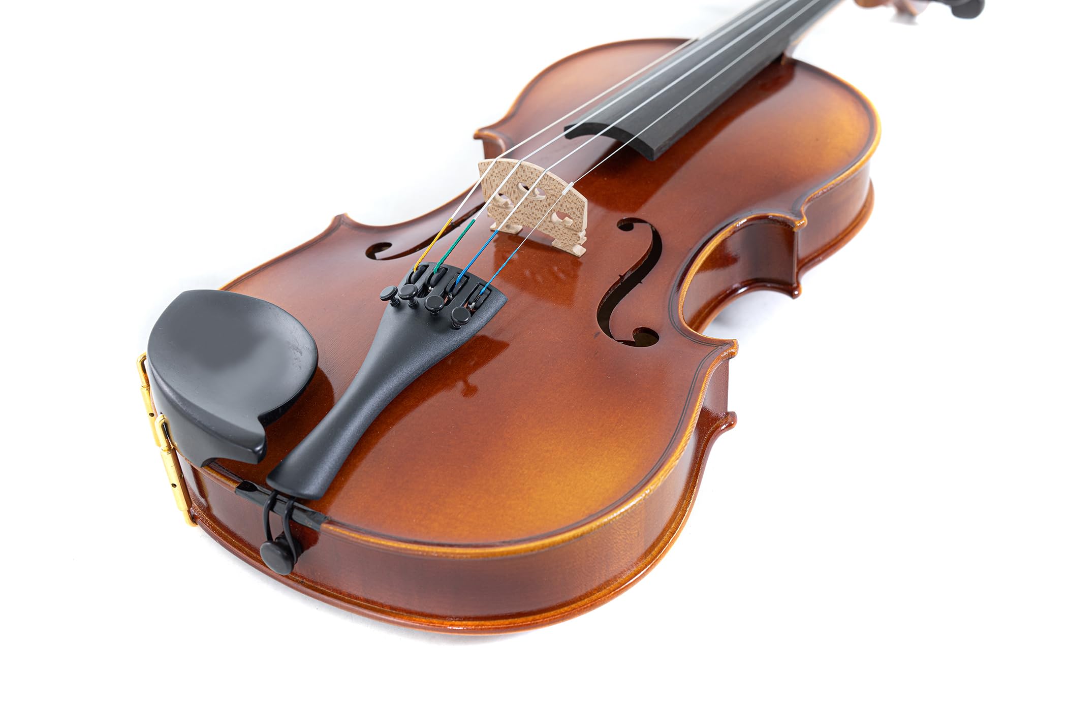 GEWA Set Violino Allegro VL 1 – 4/4 pronto per suonare, acero massello europeo e abete europeo, verniciato a mano, arco in carbonio, corde Larsen Aurora, custodia per violino