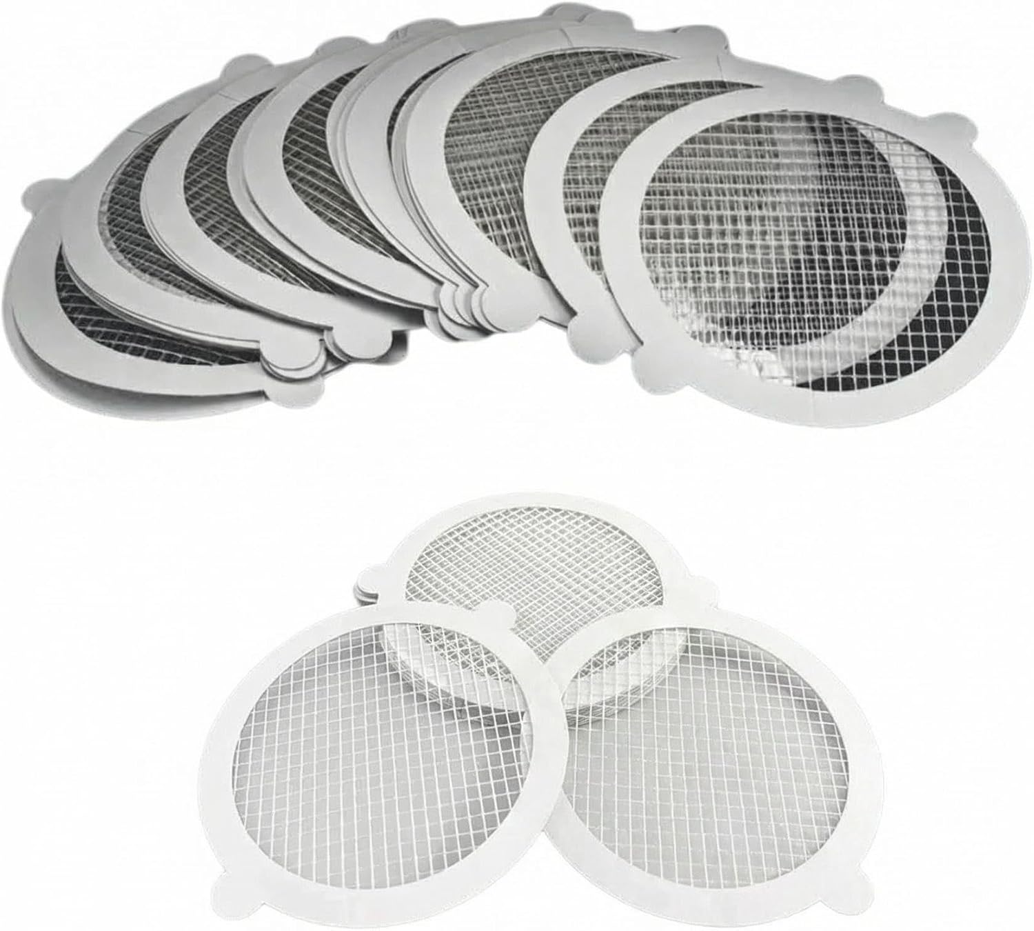 Hair Catcher Shower Drain Strainer – Disposable Mesh Stickers, Prevent Hair Clogs in Bathroom, Kitchen Sink, and Washbasin – Easy Peel & Stick, Smooth Drainage