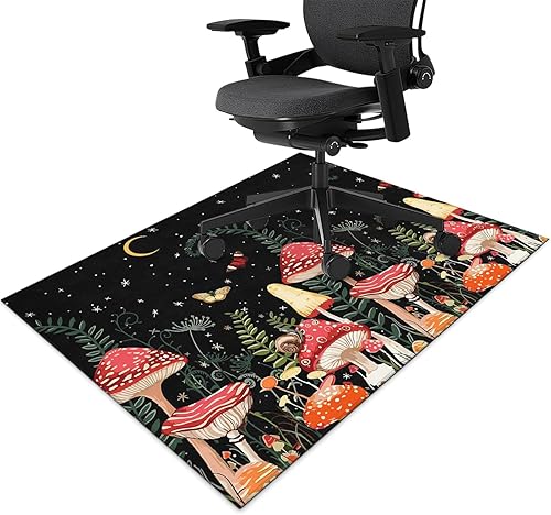 Tapete para silla de oficina para suelo de madera dura, de 48 x 60 pulgadas, tapete antideslizante para silla de juegos de computadora, protector de