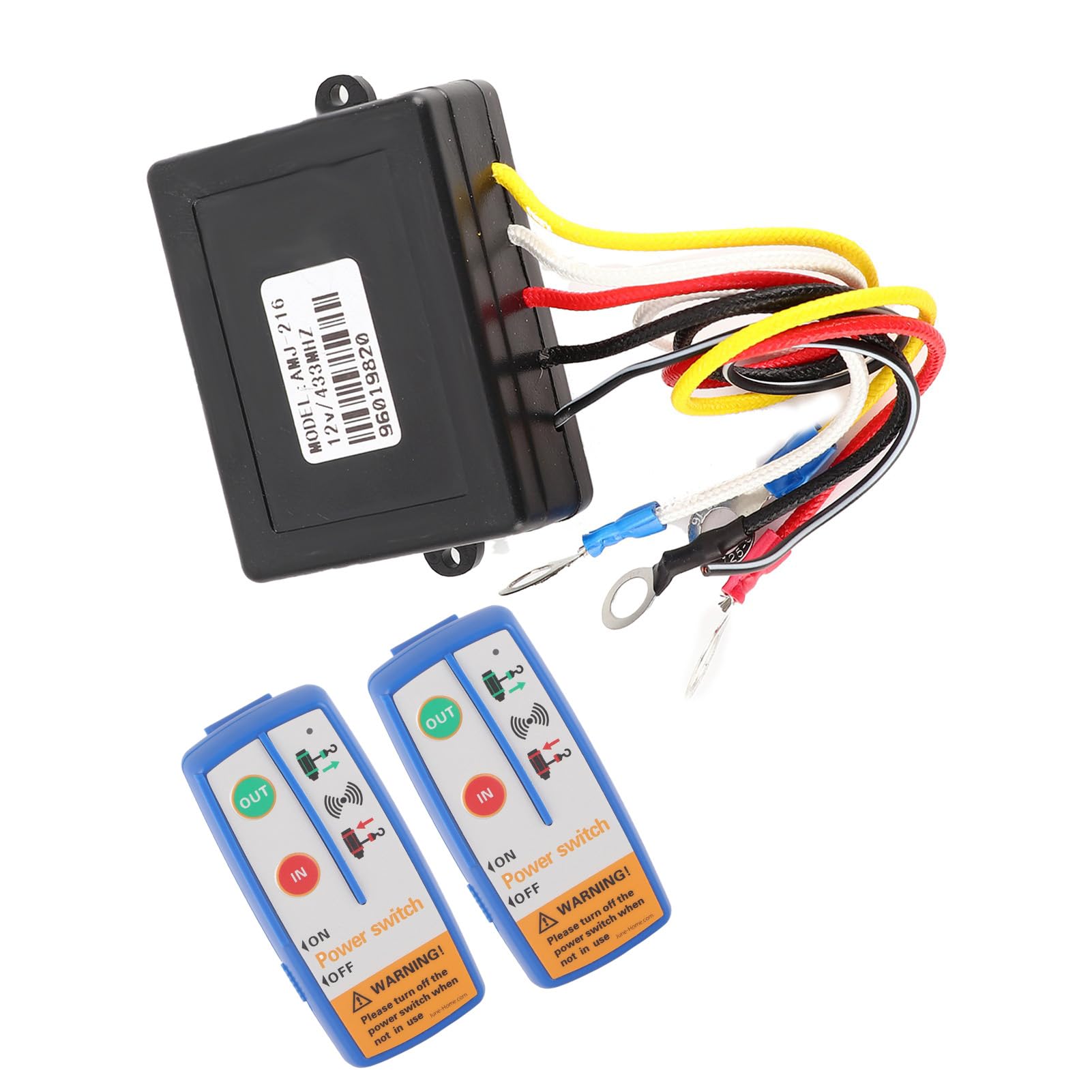 Interruttore del Sistema di Controllo Remoto Wireless Per Verricello Elettrico 120W 12‑24V Sostituzione Per Jeep Truck ATV SUV