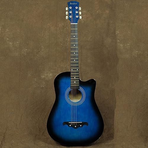 Miniatura 3 de Rosefinch 38 inch Acoustic Guitar for Beginner Kid Adult Teen Guitarra Acustica with Gig Bag Tuner Picks 6 Steel Strings Capo Strap - Sunburst 38