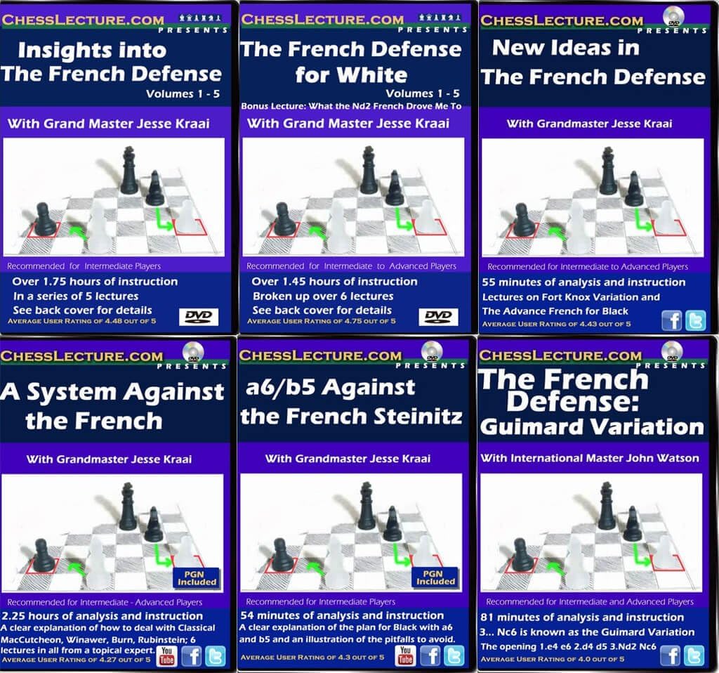 Chess Lecture The Definitive French Collection - 6 DVDs