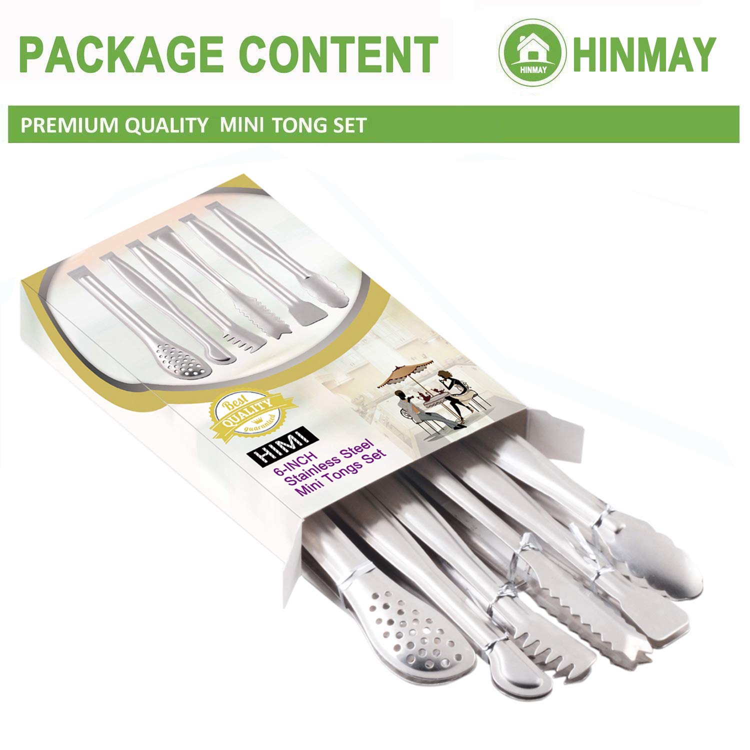 Pinzas para servir mini de HINMAY