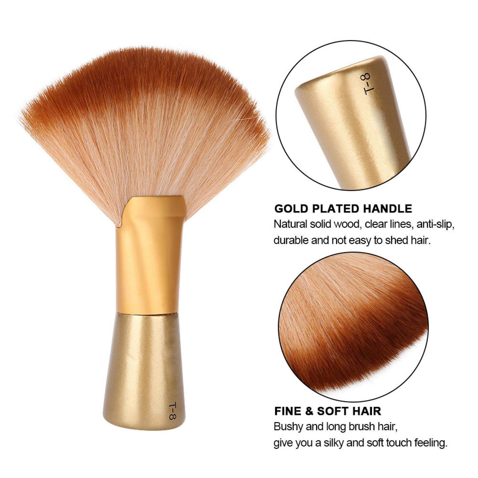 Broken Hair Brush, Hairdresser Neck Brushes, Barber Duster Neck Professional Hairbrush Neck Brush to Remove Hair Residues - Image 3