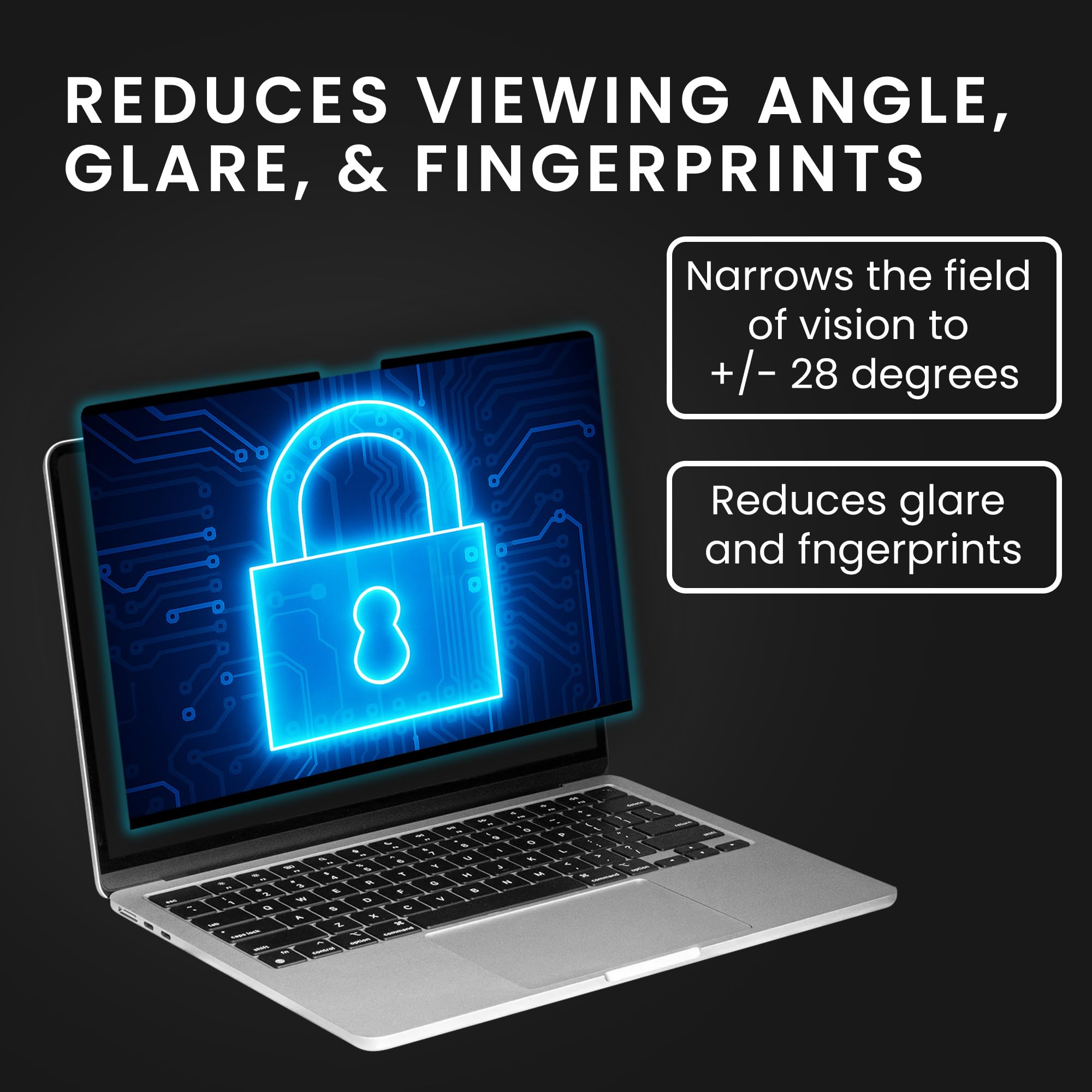 kwmobile Pellicola Privacy per Apple MacBook Pro 16 M5 2026 A3428 - Privacy Screen per Laptop - Filtro Schermo Protettivo Rimovibile e da Viaggio - Filtro Anti Luce Blu Magnetico