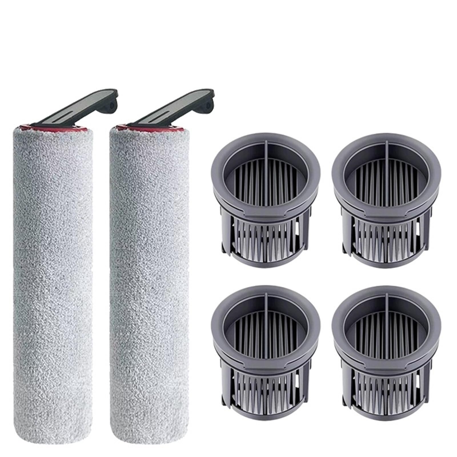 Kompatybilny z Dreame H14 Dual/H14 Pro/H14/H20 Pro Plus/H20 Ultra/H30 Ultra: Rolka i filtr HEPA - akcesoria do odkurzacza (B6)