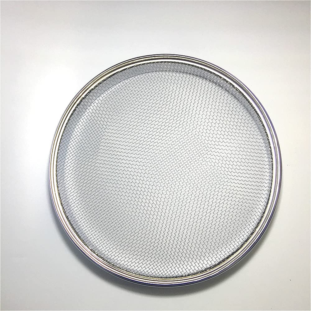 Kontrola pobierania próbek z sita testowego Farmakopei Laboratorium Standardowe sito 304 SUS Filtr siatkowy Chromowana rama R30cm 10 oczek / 2 mm