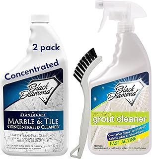 Ultimate Grout Cleaner with Brush + Marble & Tile Cleaner, 2-Pack