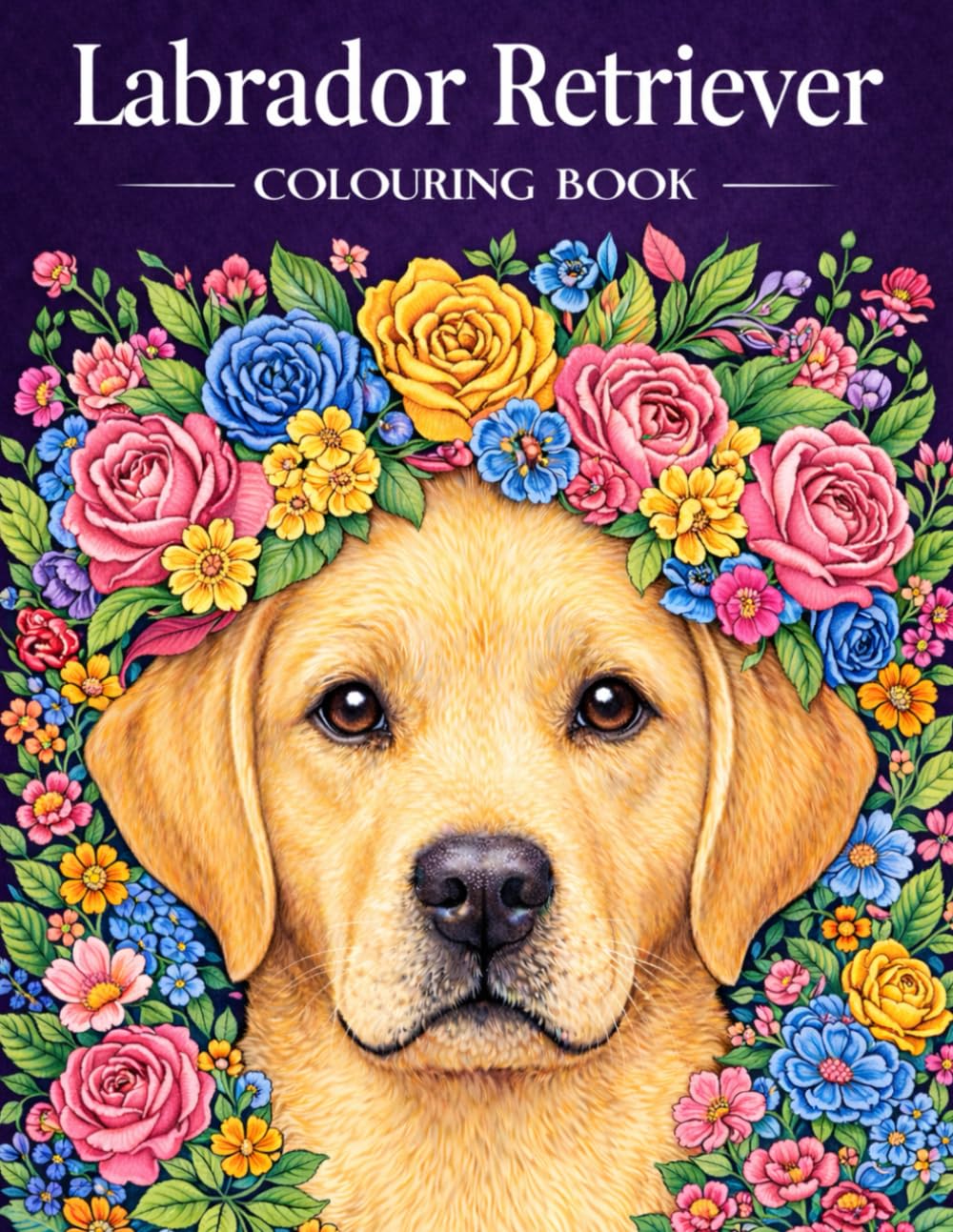 Labrador Retriever Colouring Book: Adorable Labs to Colour, Relax, and Enjoy (Dog Breed Colouring Books)