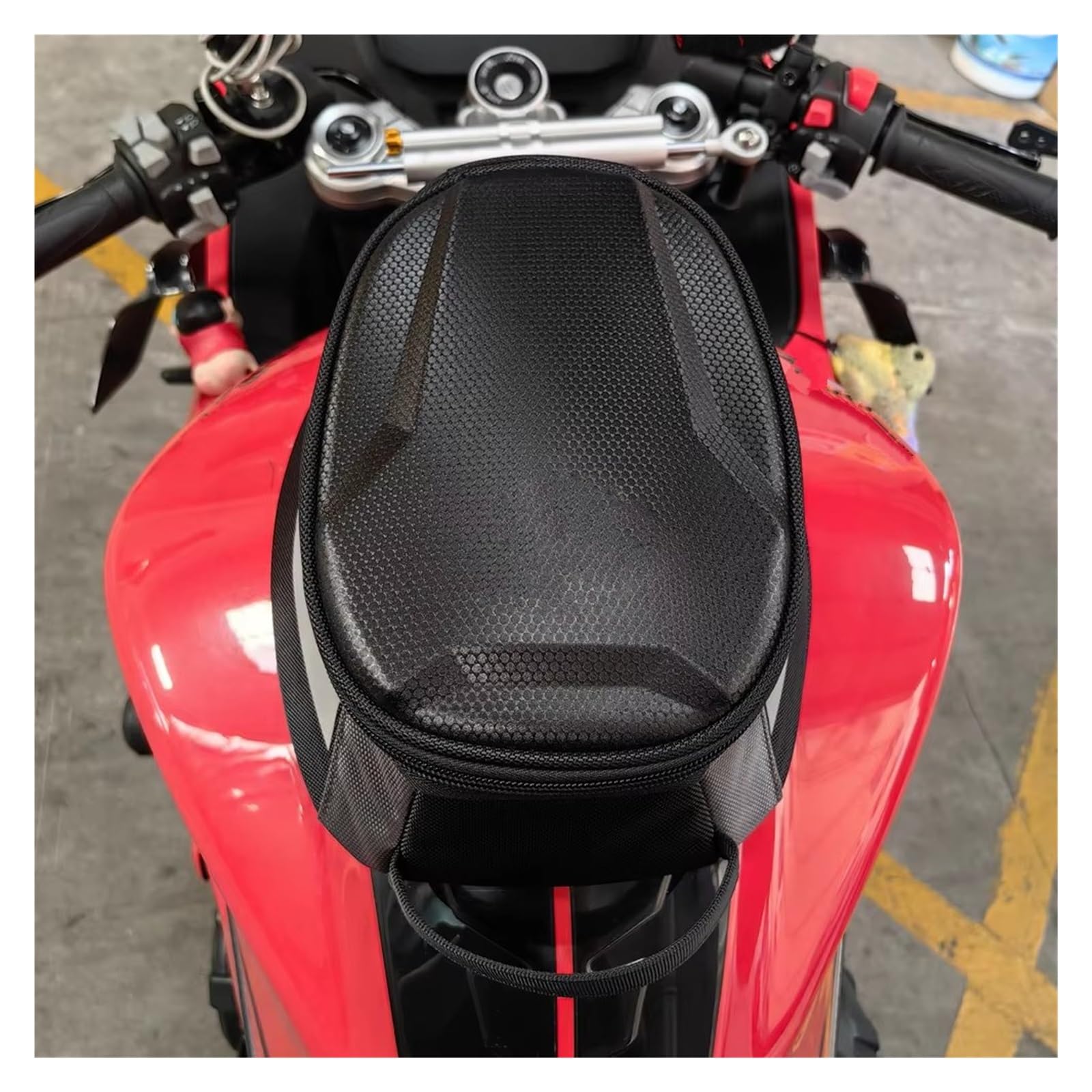 Borsa Moto Magnetica Per Serbatoio Olio Combustibile Guscio Rigido Universale EVA 4,5 Litri Borsa Posteriore Moto