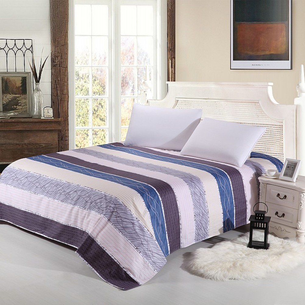Drap en coton sergé 180x230cm pour lit simple ou double enfant