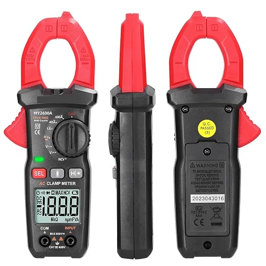 Medidor de Pinza Digital 600V Voltímetro Tester Amperímetro Voltímetro NCV Medidor de Corriente Resistencia Diodos Continuidad miniatura 2