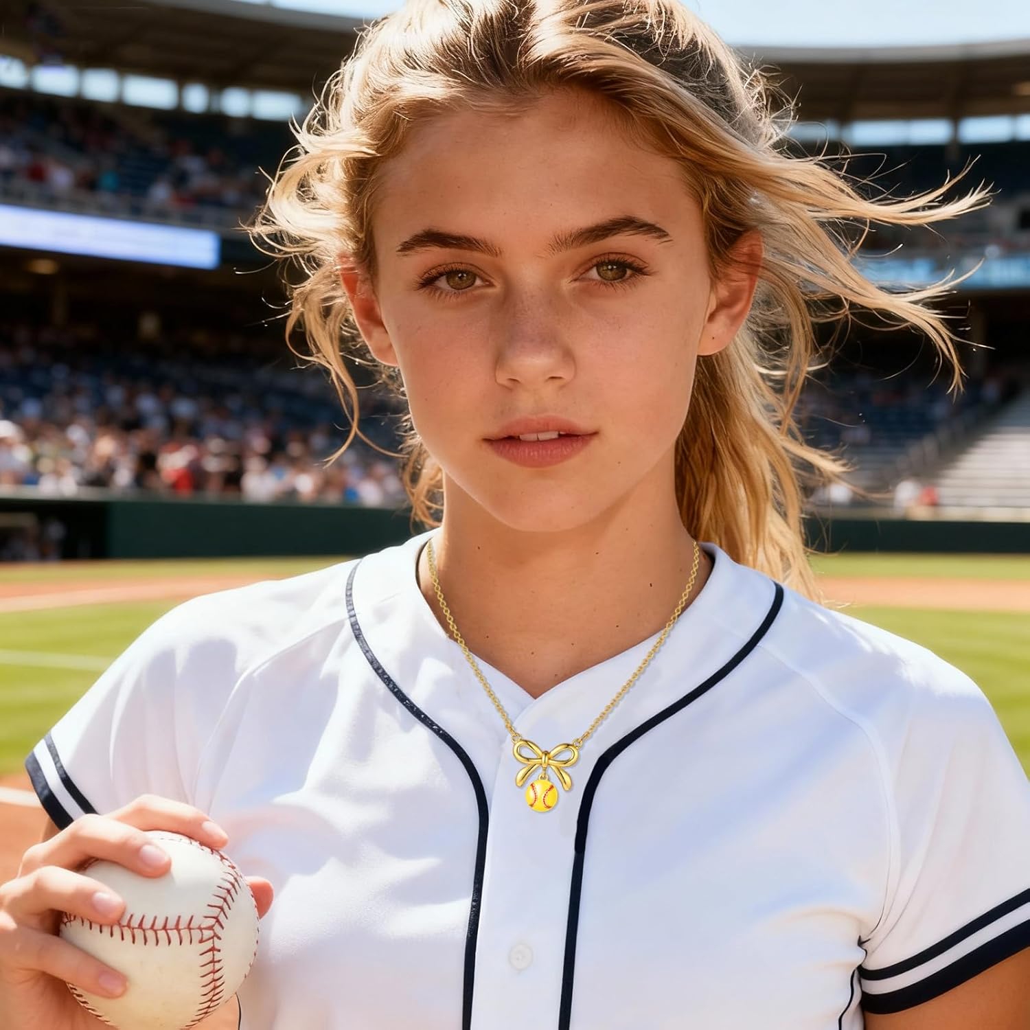 Softball/Soccer/Volleyball/Basketball/Football/Tennis/Pickleball Necklace for Team Coach Player, Sports Lovers Accessories Jewelry Christmas Gifts 16+3 Inches - Image 6