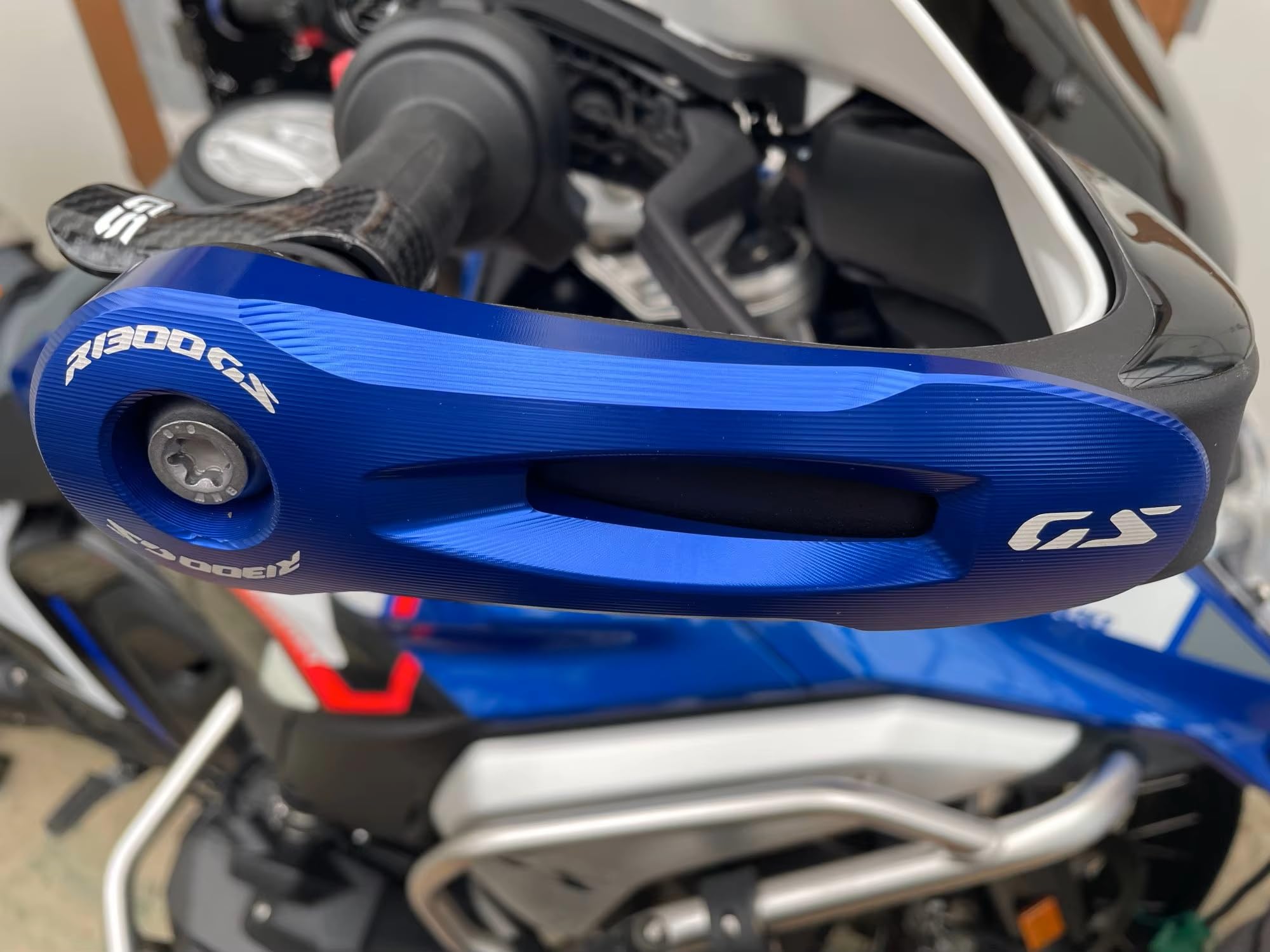 Per R1300GS R 1300 GSA R1300 GS ADV GS1300 Adventure 2023 2024 2025 accessori per moto paramani protezione mani protettore manubrio protezione leva protezioni mani paramani in alluminio CNC (nero)