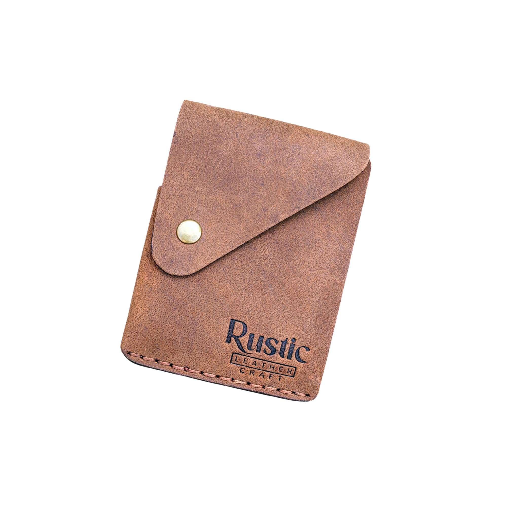 rustic leather craft Rustic Brown Genuine Leather Slim Wallet - Compact Cash and Card Holder for Men, Minimalist Design, RFID Blocking, Hand Stitched, Lightweight - Regular Size (11.5x8.5 cm)-picture-35