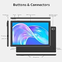 Vista 7 de SGIN Tablet de 10 pulgadas, tableta Android 12, tabletas con procesador Octa-Core con 8 GB de RAM 128 GB de ROM, FHD 1920 x 1200, 6000 mAh, WiFi