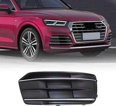 XQSMWF Front Right Passenger Side Bumper Cover Fog Light Grille Bezel Insert Compatible with Audi Q5 2018-2020 Replace 80A807679DRU6 80A807245