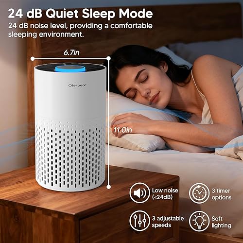 Vista 7 de ZQA-4000B Purificador de aire para el dormitorio del hogar hasta 800 pies cuadrados