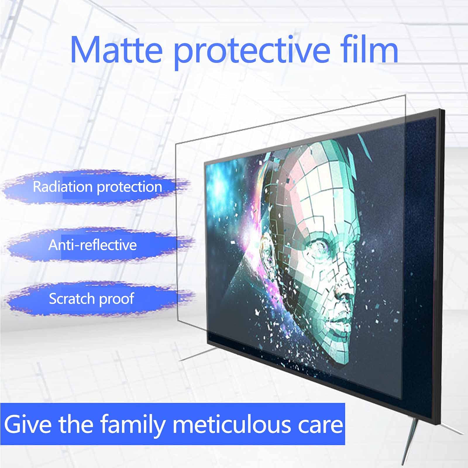 Pellicola protettiva anti schermo blu TV, HD opaco anti riflettente anti graffio filtro, protezione dalle radiazioni dei bambini, blocco ultravioletto, schermo di protezione degli occhi