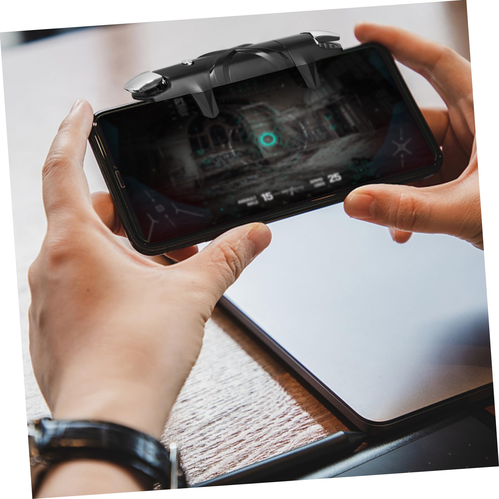 Artibetter Mango para Juegos de Teléfono Gatillo Ajustable y Diseño Ergonómico, Accesorios para Juegos Móviles Compatibles Dispositivos Móviles en Gaming