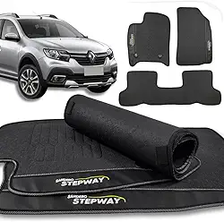 Tapete Borracha Compativél Com Sandero Stepway Protetor de Assoalho
