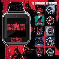 Vista 2 de The Batman Kids Smartwatch – Pantalla táctil interactiva con juegos, cámara, calculadora y rastreador de actividad física – 10 caras de reloj