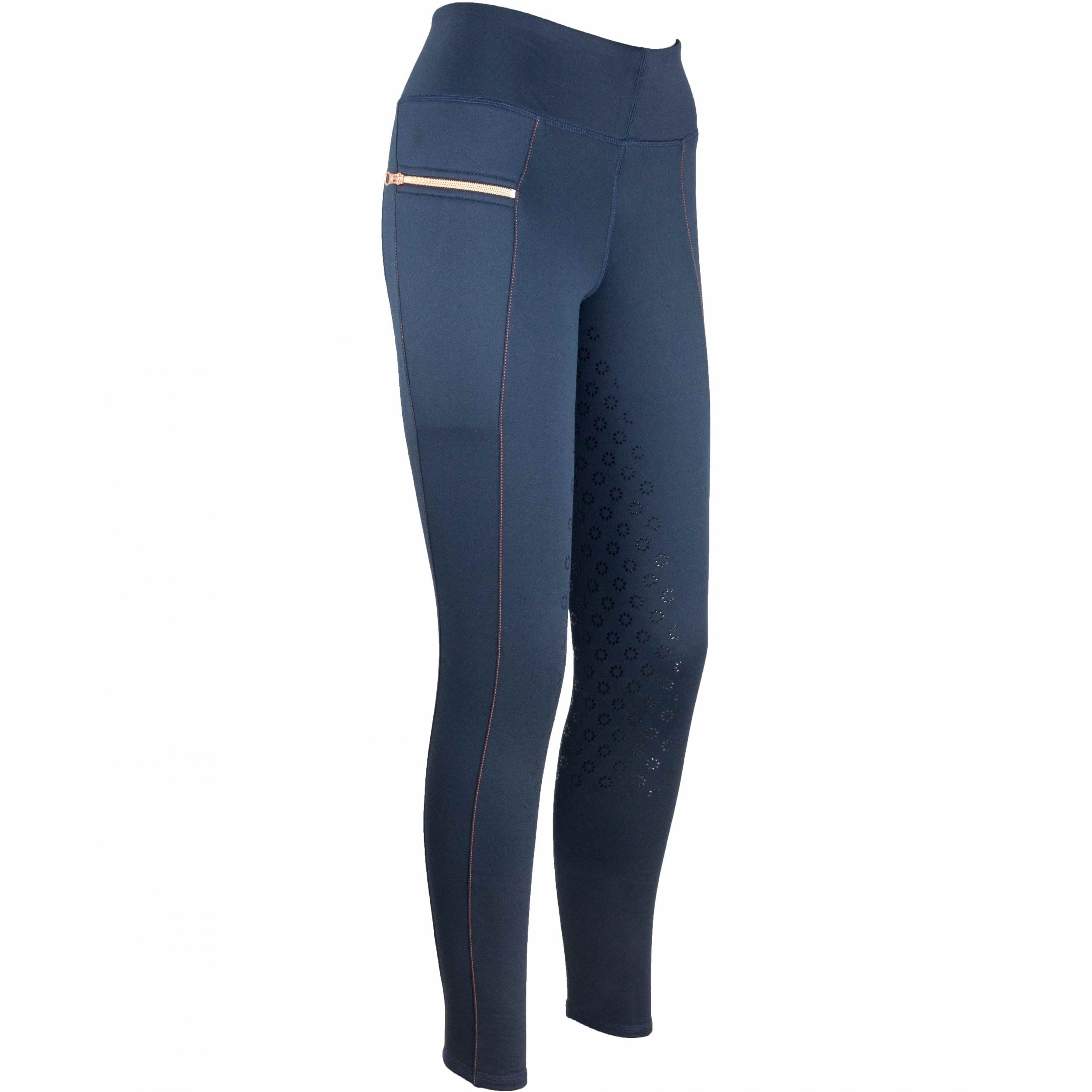 Lazura - Winter-Reitleggings für Damen & Kinder Lisa | Thermo-Leggings zum Reiten | mit Silikon-Vollbesatz & Handytasche | atmungsaktive Winter-Reithose | Reitbekleidung in vielen Farben & Größen