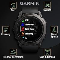 Vista 3 de Wearable4U - Garmin Epix Pro Gen 2 Zafiro Reloj inteligente de titanio de 2.008 in AMOLED Hasta 31 días de duración de la batería, reloj