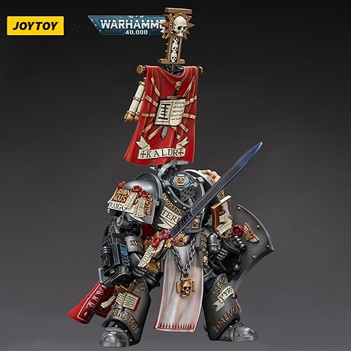Miniatura 6 de JOYTOY Warhammer 40,000 118 Figura de acción de los caballeros grises Kaldor Draigo Colección Modelo Navidad Regalo de cumpleaños