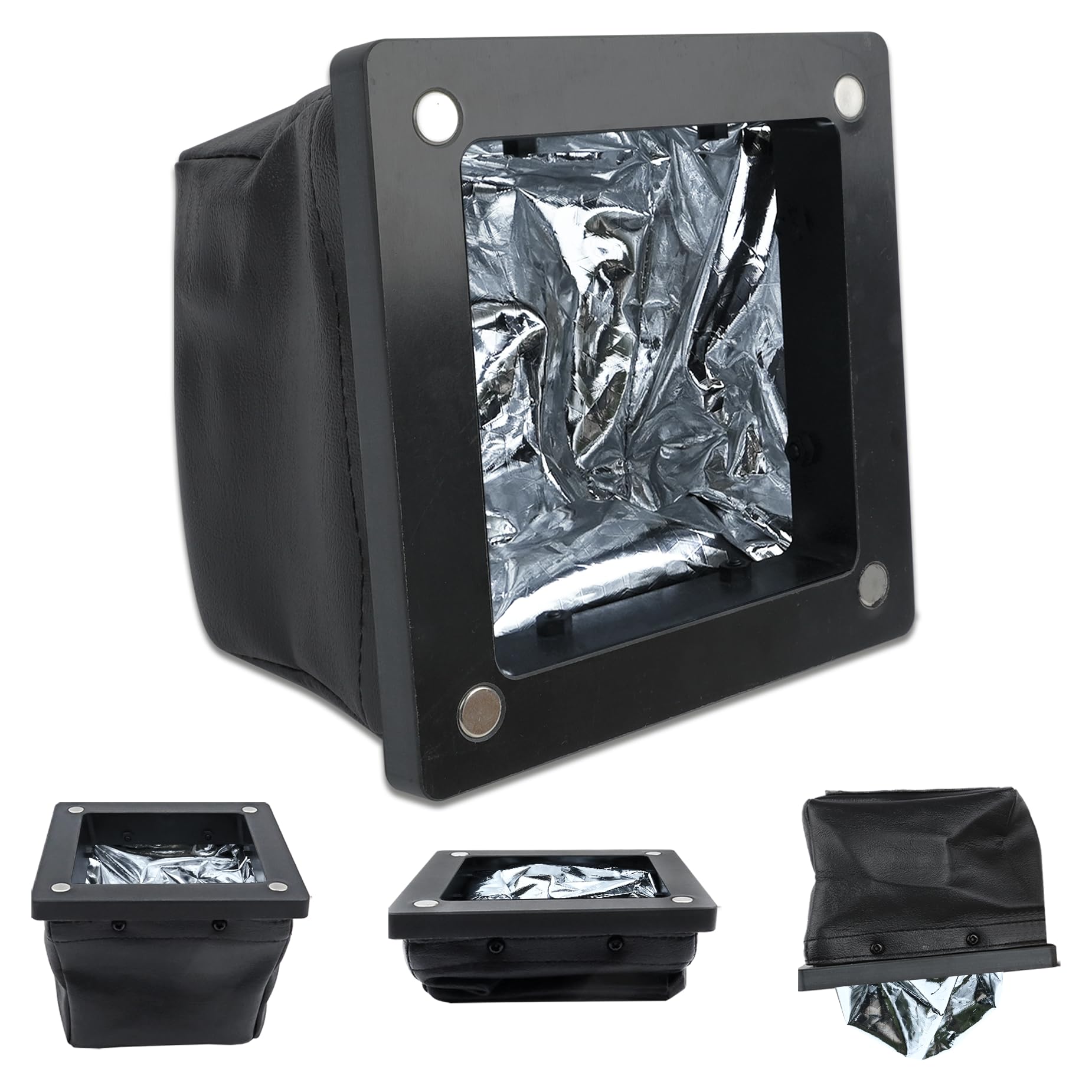 Dirt Bag Magnetic Metal Shavings Catcher Bag For Drilling，Magnetic Drill Shaving Catcher Magnetic Electrical Safety Drilling Upgrade Aluminum Foil