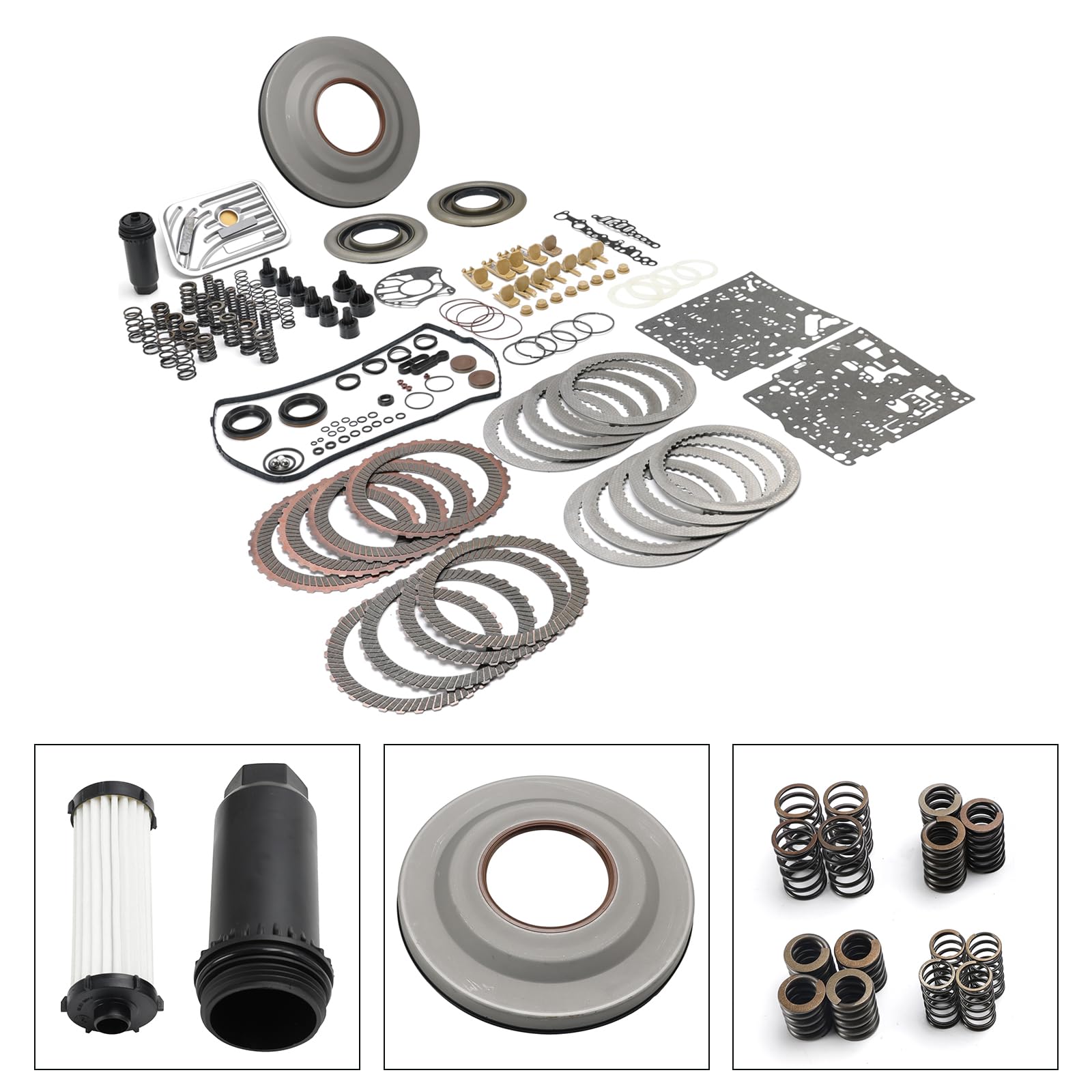 Kit de réparation de Transmission Powershift 6DCT450 MPS6 Super Kit Fit for Volvo Fit for Dodge Clutch Friction/Steel Springs