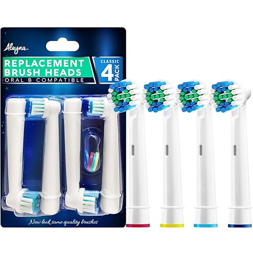 Miniatura 4 de Alayna Genérico Oral B cepillo para polvo de dientes Cabezales de repuesto compatibles, cepillos, 20 piezas)