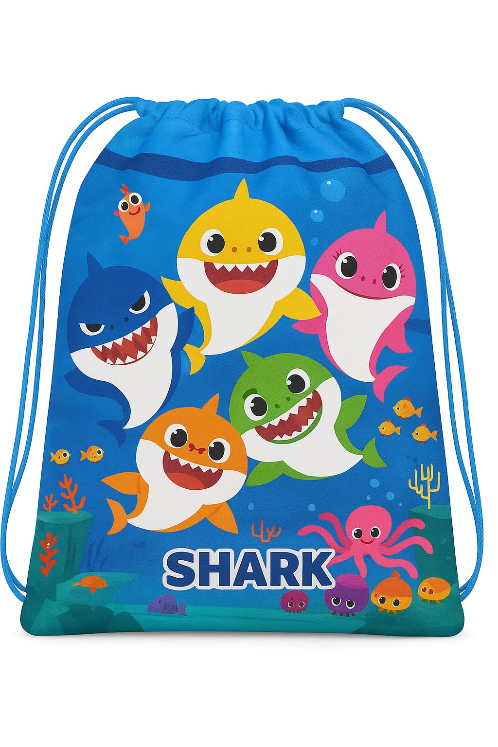 IncyWincy Shark Drawstring Bags for Kids – Birthday Return Gift Dori Bags – Pack of 12 – Unisex Party Favor Bags for Boys & Girls-image-26