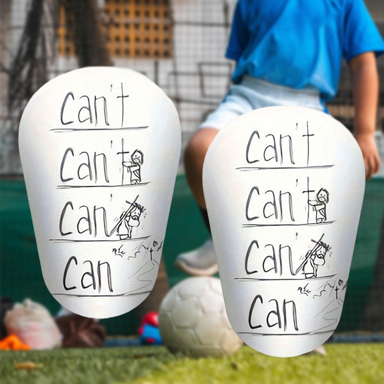 4x2 Pezzi Mini Parastinchi da Calcio Protezione per Le Gambe Parastinchi Comodi Sport Leggeri Attrezzatura Protettiva da Calcio per Bambini
